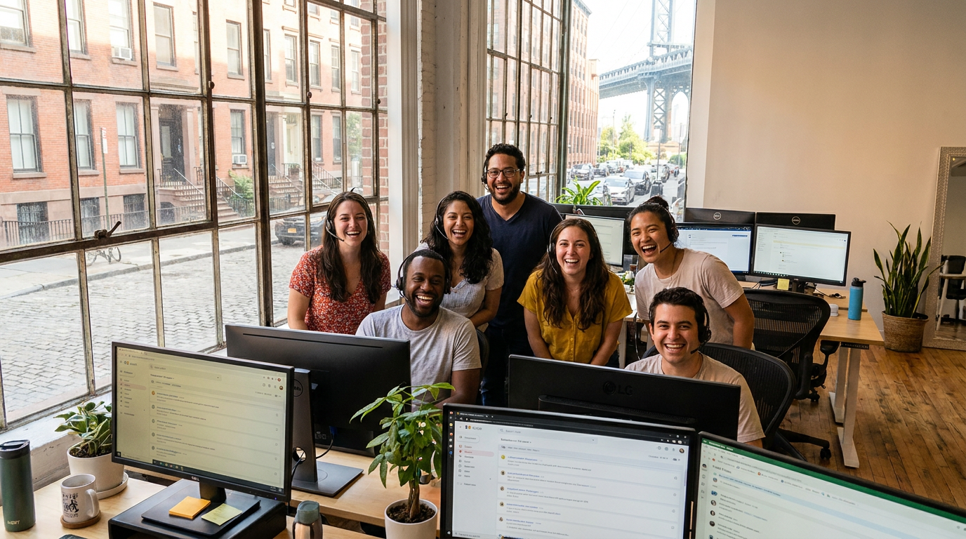 The HomeContesta team in our DUMBO Brooklyn office